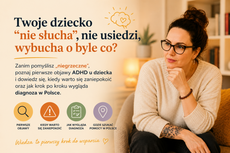 ADHD u dziecka. Pierwsze objawy i co dalej